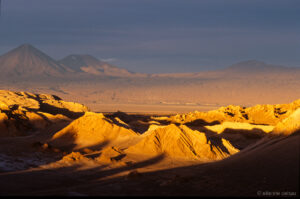 paysage de la vallée de la Lune, près de San Pedro de Atacama