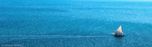 un bateau sur le lac