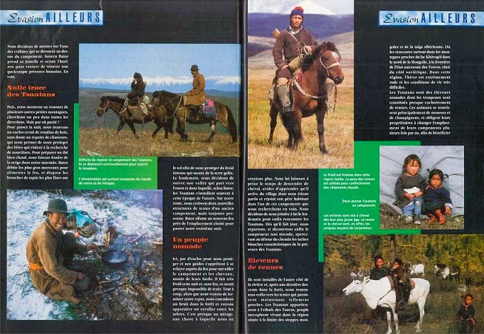 reportage à cheval sur les Tsaatan nomades éleveurs de rennes en Mongolie