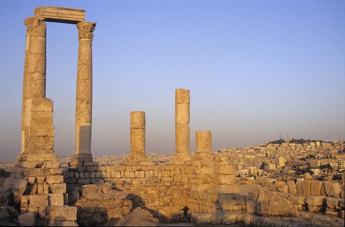 jordanie-ruines-jerash site archéologique de Jérash dans le nord de la Jordanie