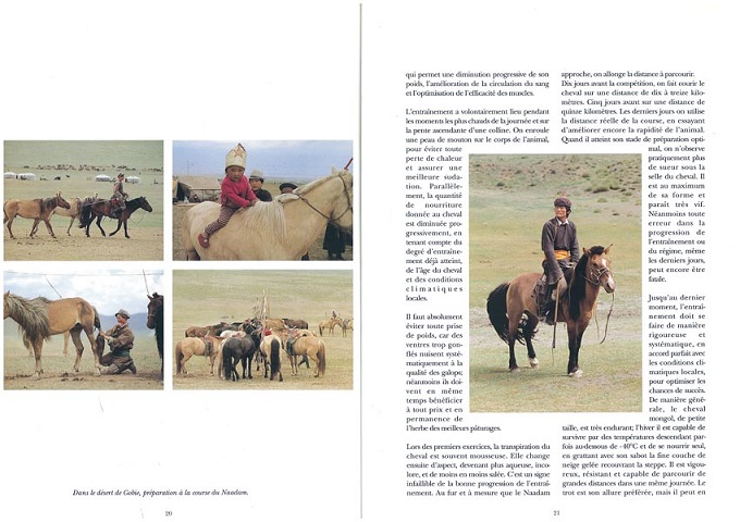 reportage sur la Mongolie en Asie dans la revue Equus