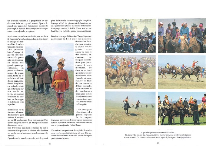 reportage sur la Mongolie en Asie dans la revue Equus