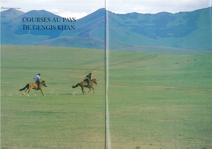 reportage sur la Mongolie en Asie dans la revue Equus