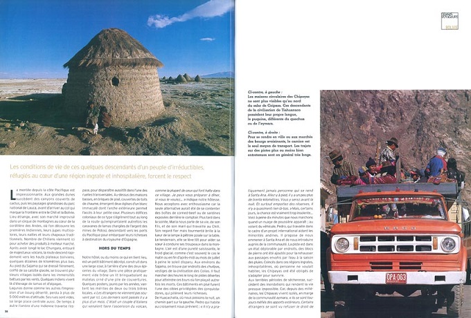 photos et textes sur l'altiplano de Bolivie dans le magazine Grands reportages