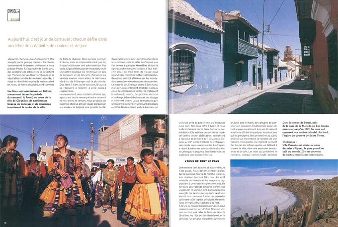 photos et textes sur l'altiplano de Bolivie dans le magazine Grands reportages