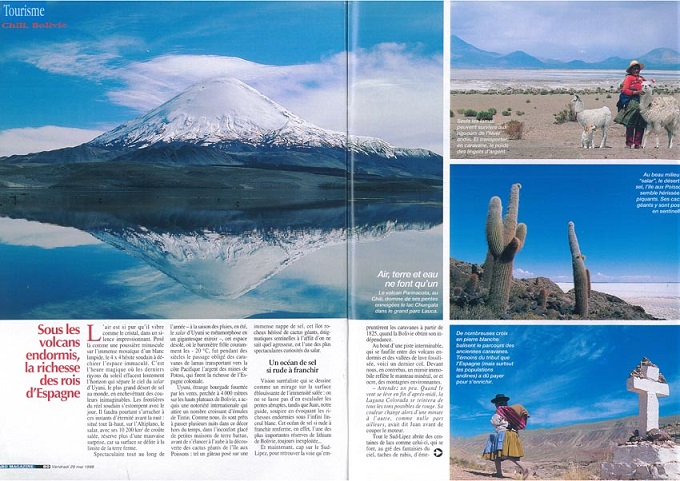 reportage sur la Bolivie dans le Figaro magazine