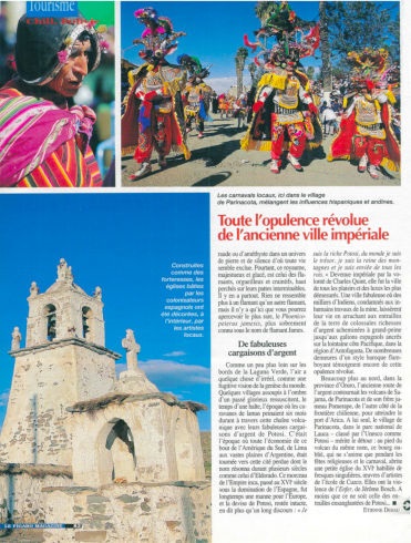 reportage sur la Bolivie dans le Figaro magazine