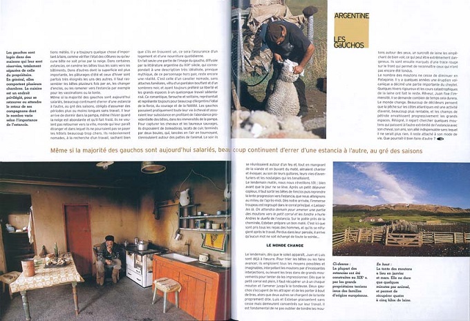 reportage sur les gauchos de Patagonie en Argentine dans le magazine Grands reportages