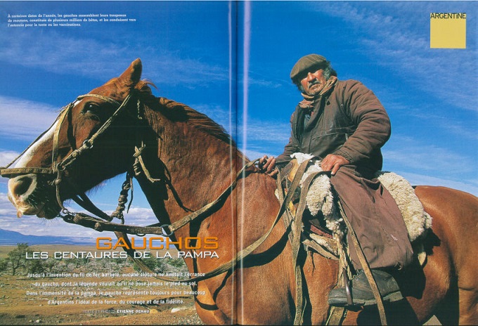 reportage sur les gauchos de Patagonie en Argentine dans le magazine Grands reportages