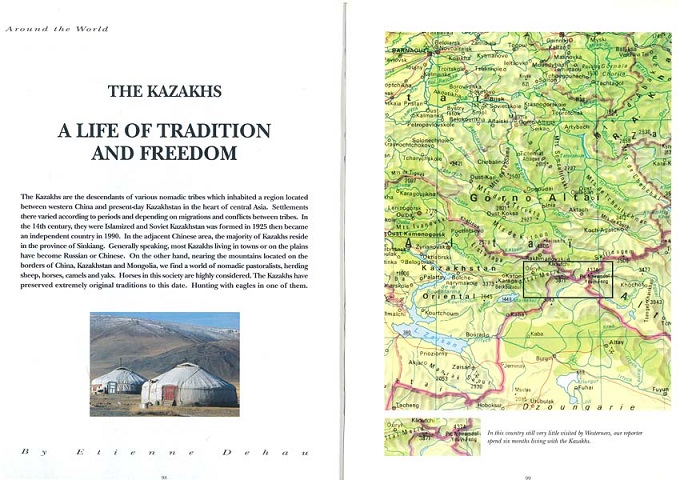 reportage sur les Kazakh, nomades de l'ouest de la Mongole, en Asie