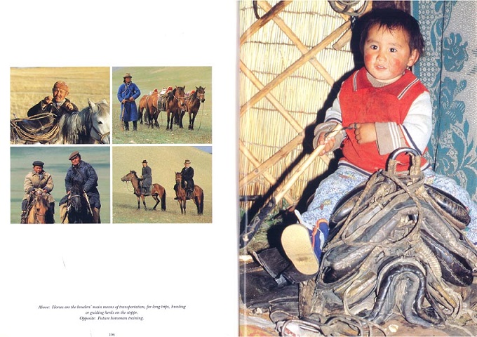 reportage sur les Kazakh, nomades de l'ouest de la Mongole, en Asie